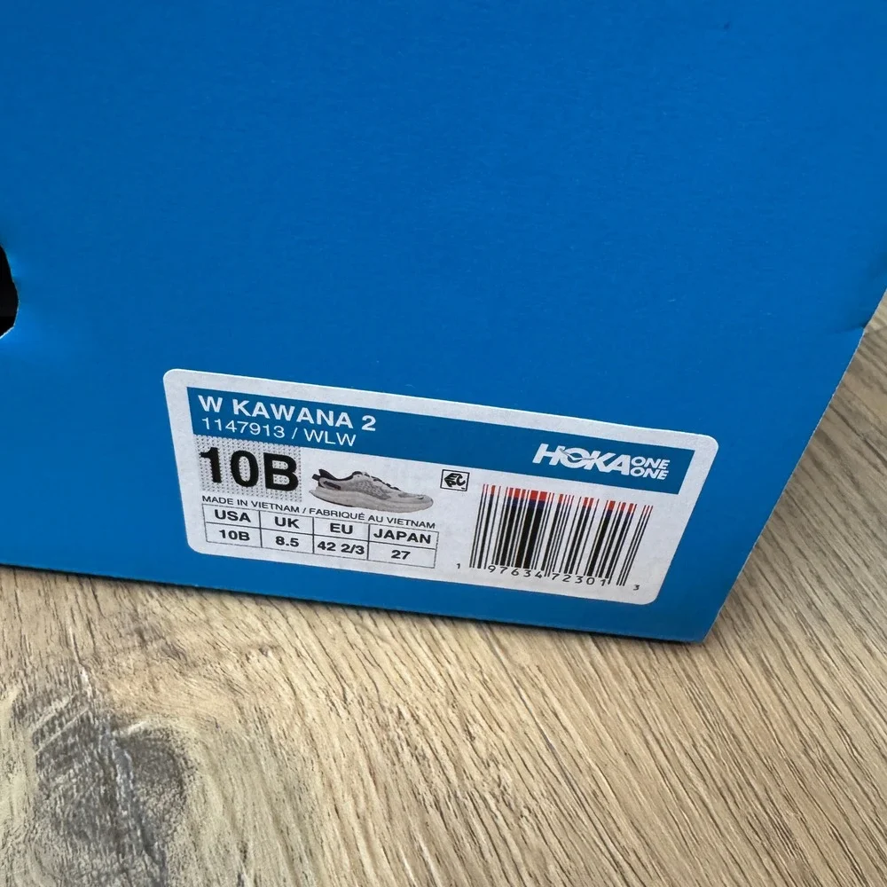 Hoka One One White and Purple Women's Athletic Running Shoes